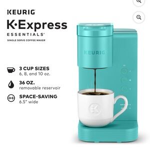 Keurig K-Express Essentials Coffee Maker in Aqua
